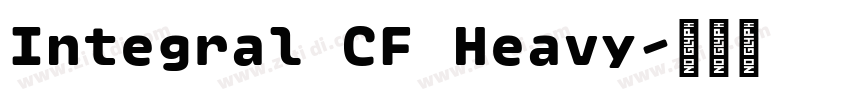 Integral CF Heavy字体转换